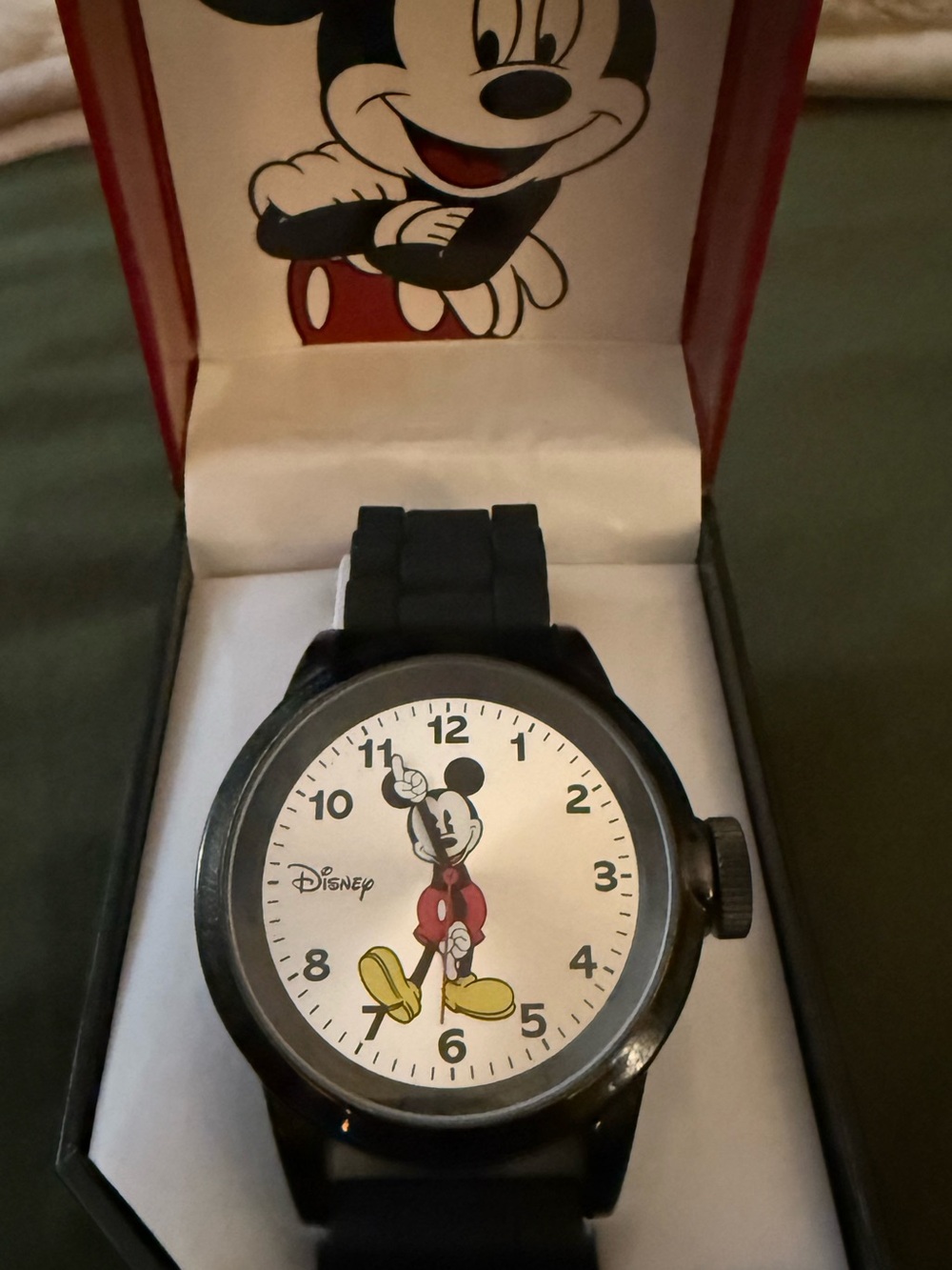Early 2000’s Disney Black Mickey Mouse watch-new in box